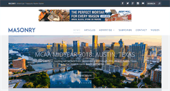 Desktop Screenshot of masonrymagazine.com
