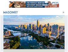 Tablet Screenshot of masonrymagazine.com
